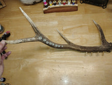 Load image into Gallery viewer, Custom, handmade Elk Antler Fly Tying Tool Caddy