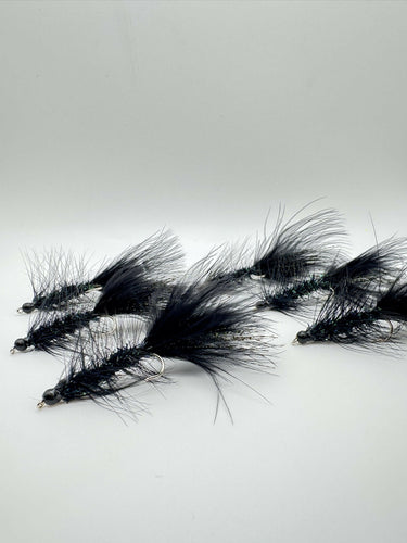 Wooly Buggers- Set of 6-All Black
