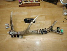 Load image into Gallery viewer, Custom, handmade Elk Antler Fly Tying Tool Caddy