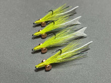 Load image into Gallery viewer,  Half and Half Clouser Minnow - CGH Custom Flies - Chartruese