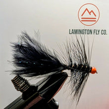 Load image into Gallery viewer, Hand-Tied Black Wooly Bugger - Size 10
