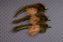 Load image into Gallery viewer, Pine Squirrel Streamer/Driftless Leech - Olive/Tan - Size 4