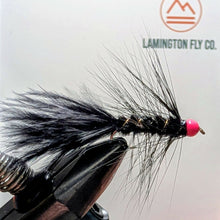 Load image into Gallery viewer, Hand-Tied Black Wooly Bugger - Size 10