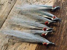 Load image into Gallery viewer, Clouser Minnow- Silver Shiner (6 pk)
