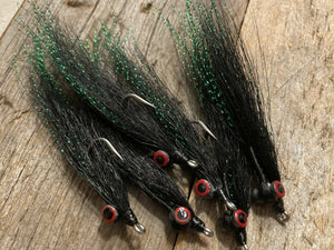 Clouser Minnow - Black (6 pk)