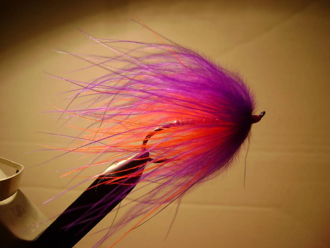 Purple & Orange Marabou Spey