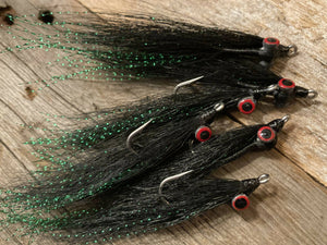 Clouser Minnow - Black (6 pk)