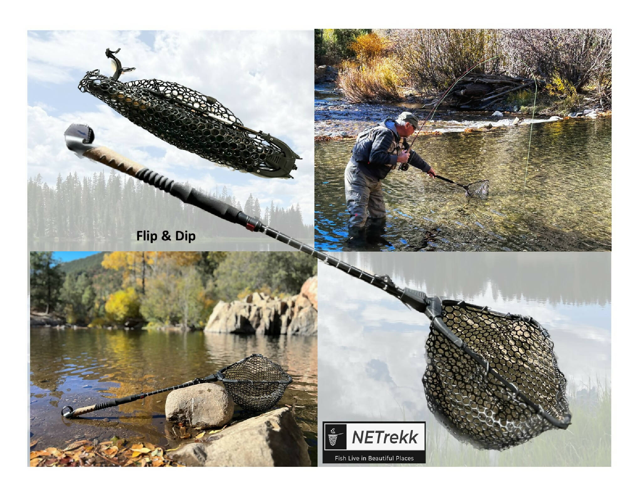 beautiful net fishing Flip & Dip Brooke Model (Small)