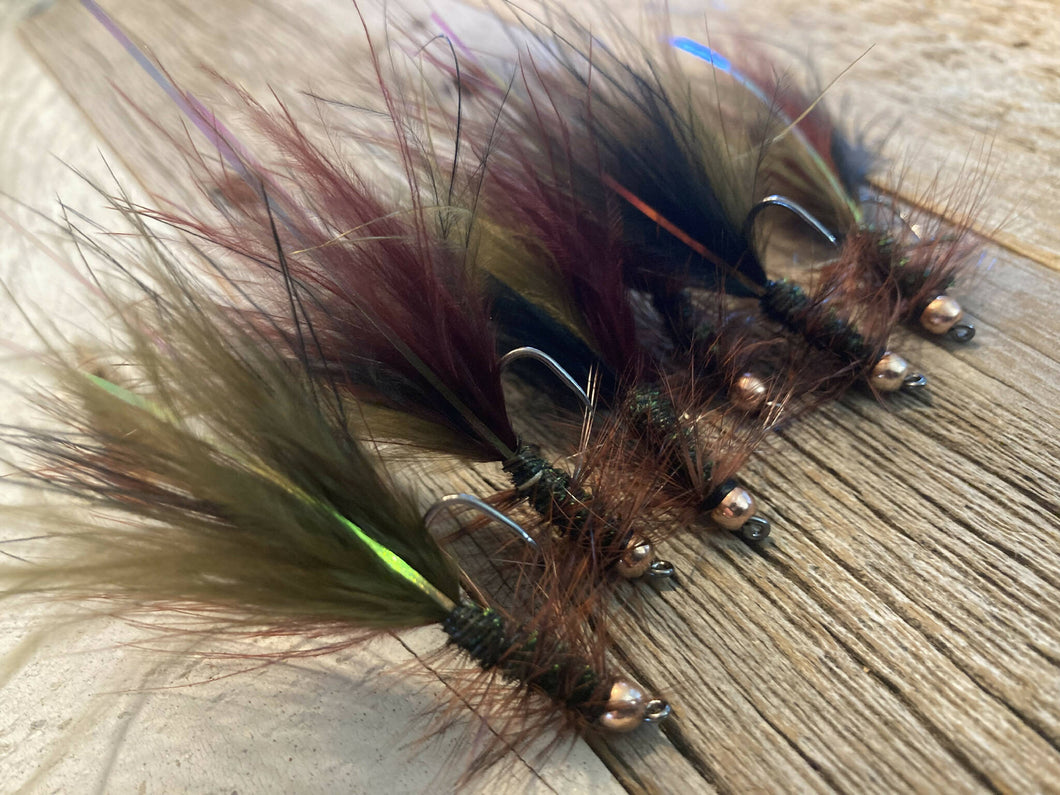 Beadhead Woolly Bugger Thin Mint - (6 per pack)