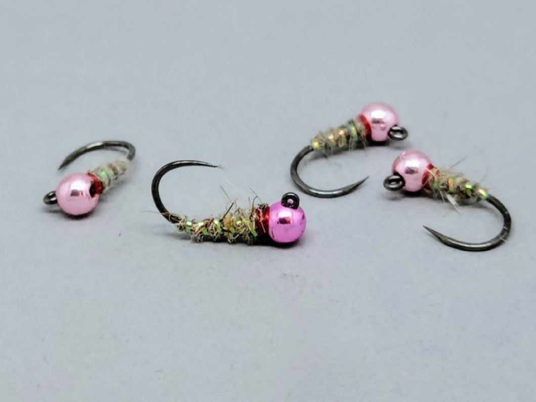 Sexy Walt's Worm - Natural/Pink Bead