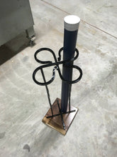 Load image into Gallery viewer, 4 Rod - Fly Rod Holder - Hand forged steel and Black Walnut